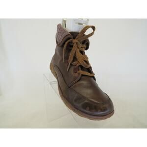 CHACO Womens Size 7.5 M Brown Leather Laces Fold Over Ankle Fashion Boots Bootie